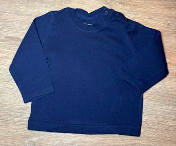 T-shirt manches longues bleu marine /