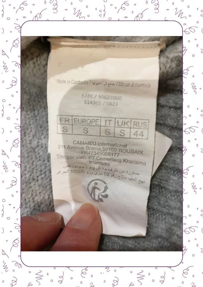 Pull col roulé gris camaïeu - photo numéro 3