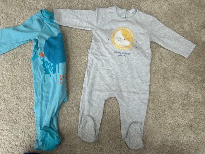 Lot de 2 pyjamas bébé mixtes - 12 mois - DPAM et Texe - photo numéro 6