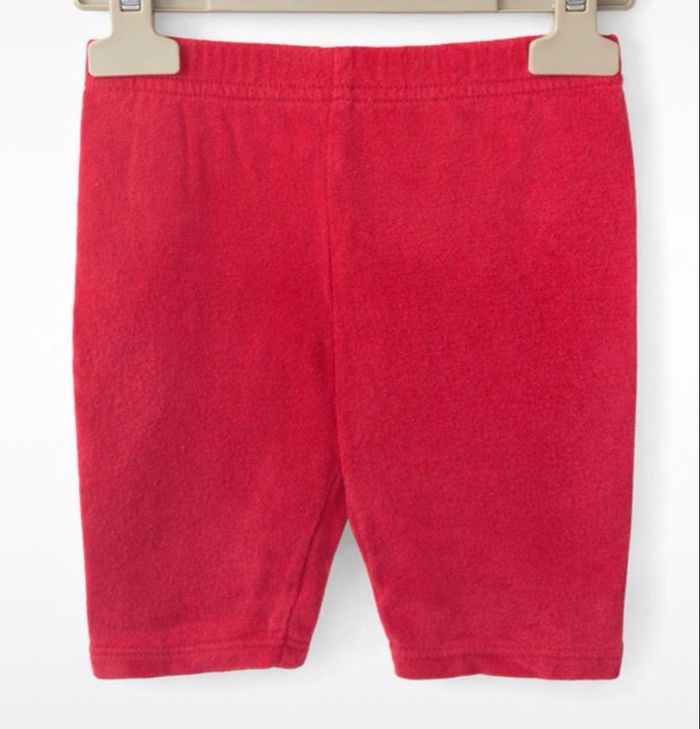 Short legging fille rouge