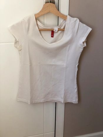 T shirt basic blanc