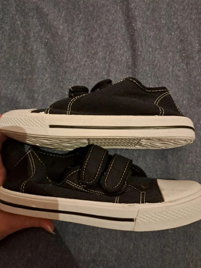 Chaussures toile scratch noire 32 - photo numéro 3