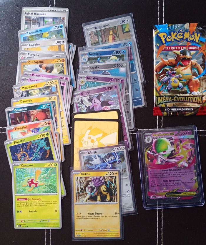 Lot de 30 cartes Pokémon MÉGA-ÉVOLUTUON  EX/REV/HOLO/RARE/CO. Sans doubles 🇫🇷 - photo numéro 3