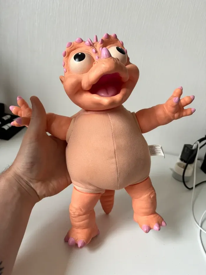 Peluche PVC bébé dinosaure babyee street kids vintage 1991 années 90 grand dinos - photo numéro 6