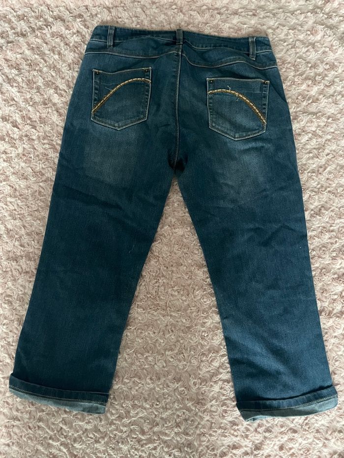 🌸jolie pantacourt en jeans bleu Kiabi taille 40🌸 - photo numéro 2