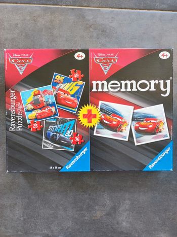 Puzzle et mémo cars
