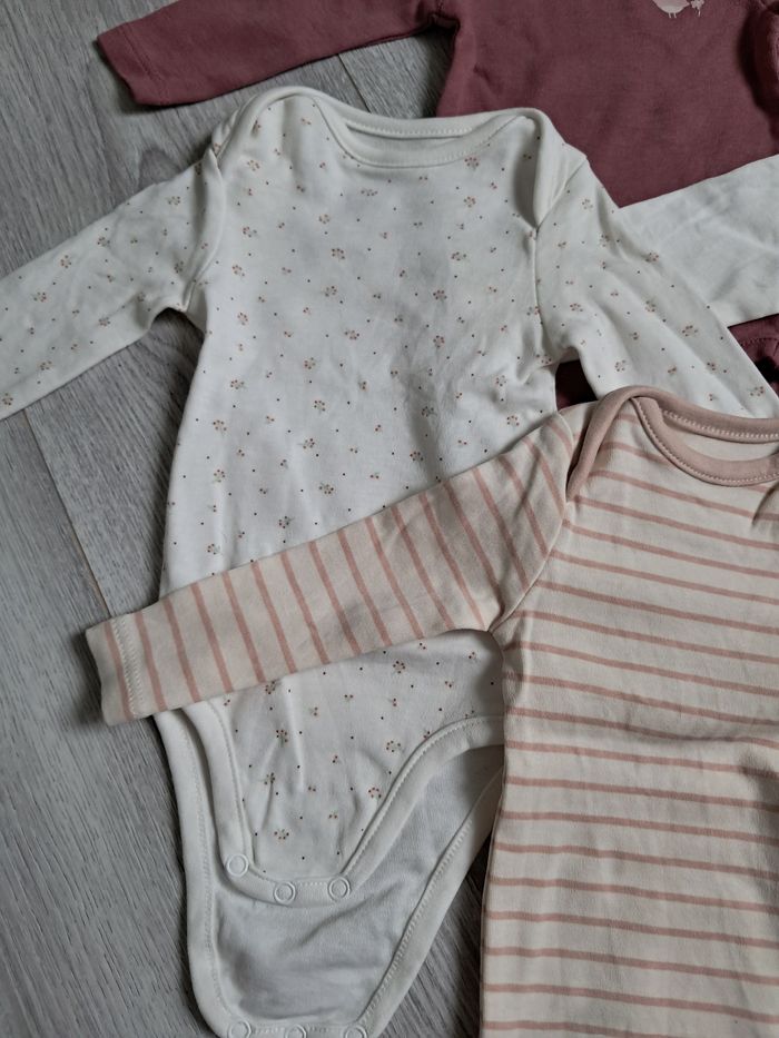 Lot de 4 bodys manches longues - 3 mois / 60 cm - photo numéro 3