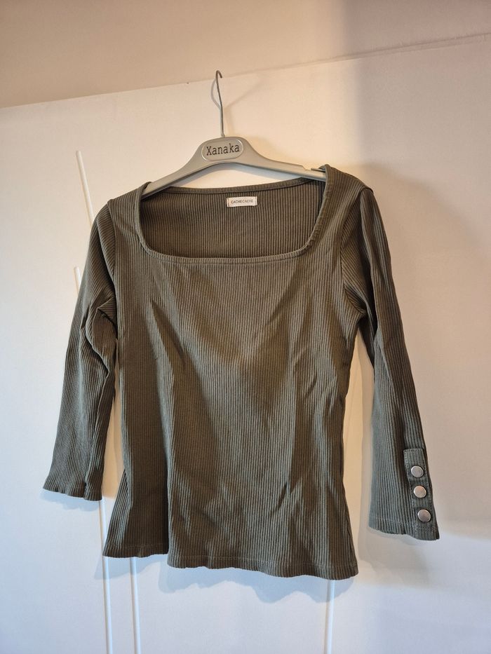 Pull léger kaki - photo numéro 2