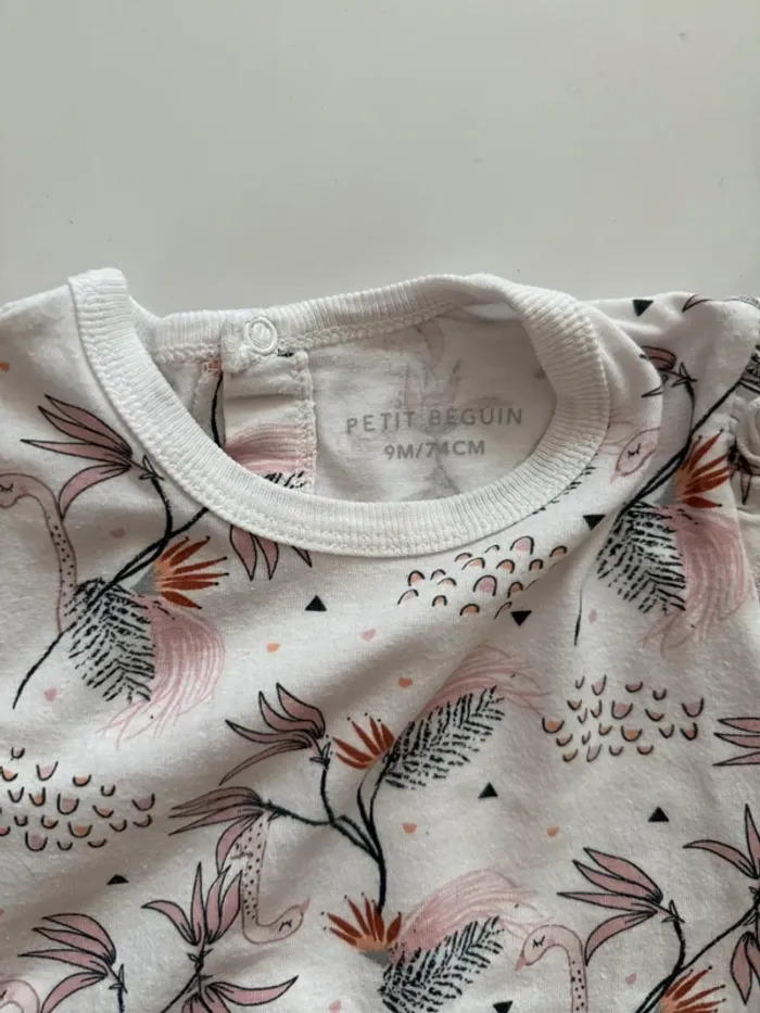 Pyjama coton petit béguin 9 mois - photo numéro 2