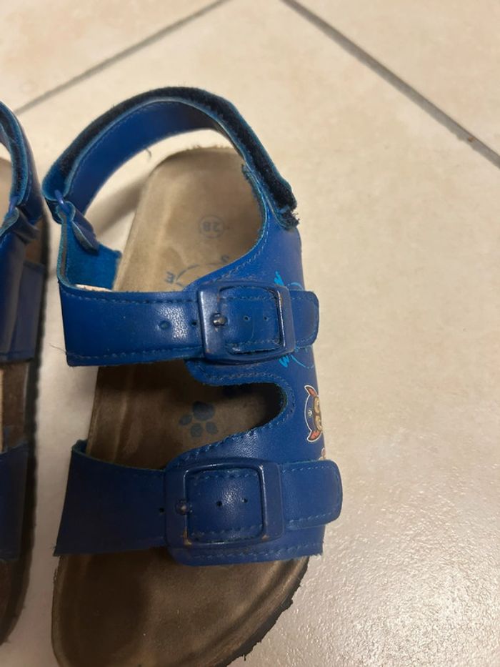 sandales garçon Pat Patrouille bleues à boucle et scratch taille 28 - photo numéro 8