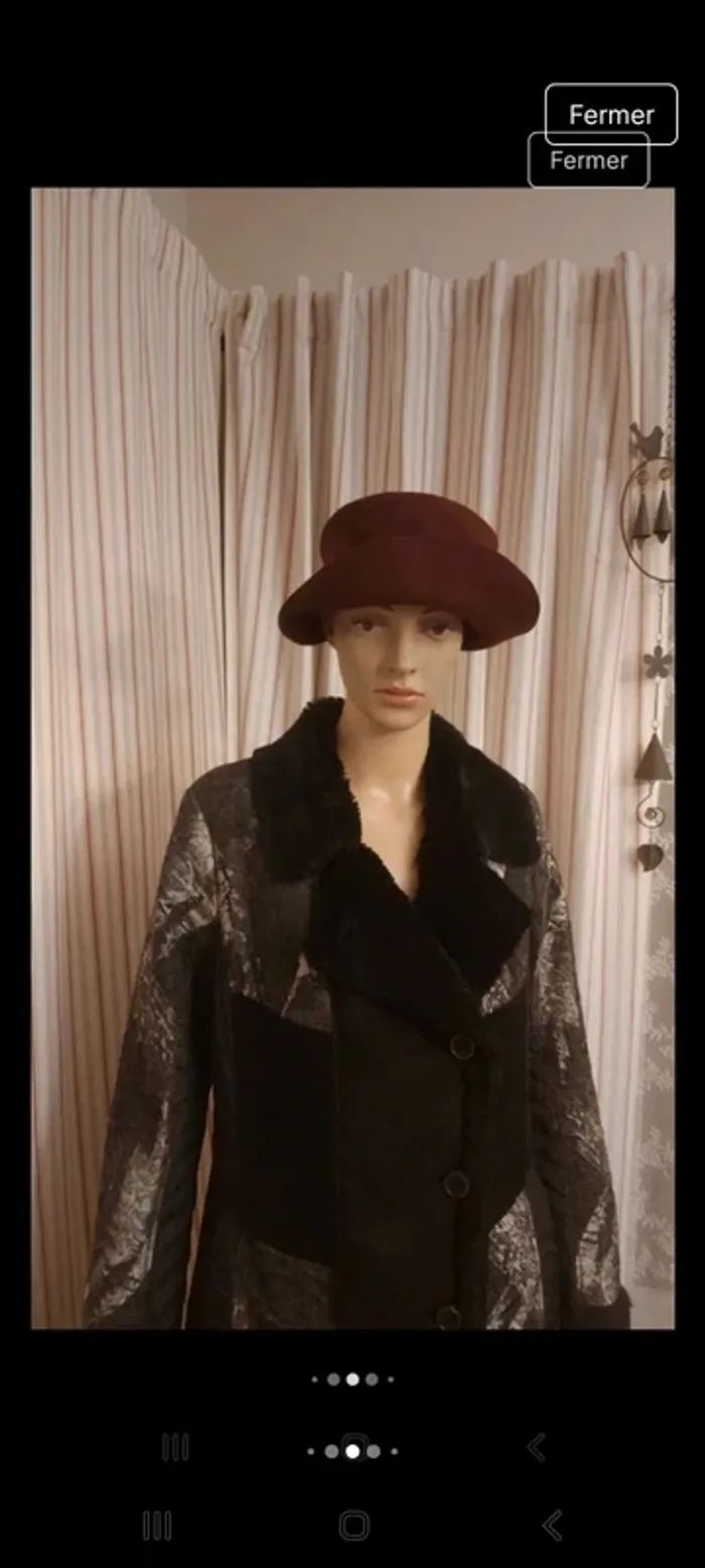 Manteau Bonita noir/gris parfait état taille 36 - photo numéro 7