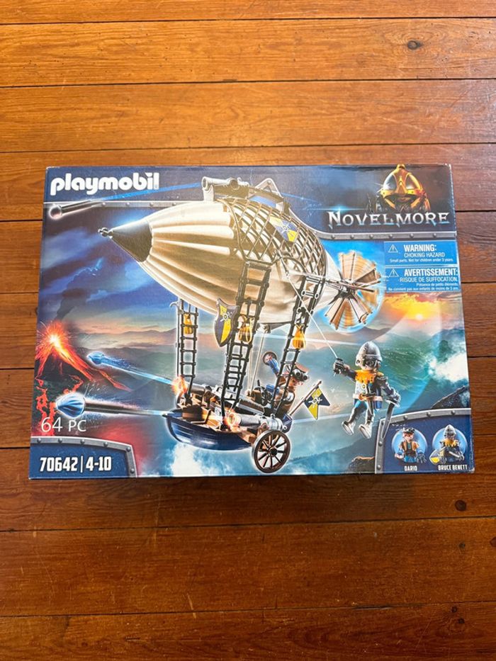 NEUF Coffret figurines Playmobil Novelmore 70642 Aerostar de Dario dirigeable