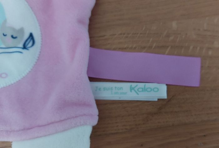 Doudou marionnette Ours bonnet rose - kaloo - photo numéro 5