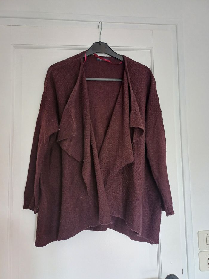 Gilet bordeaux - photo numéro 2