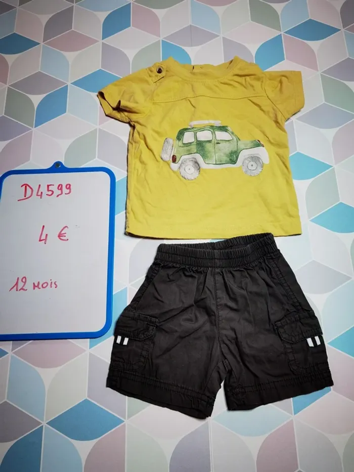 D4599 - ensemble garçon 12 mois