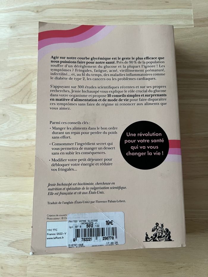 Livre Faites Votre Glucose Révolution – Jessie Inchauspé – Bon État - photo numéro 6