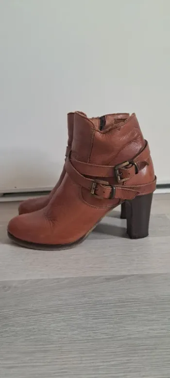 Bottines camel 38