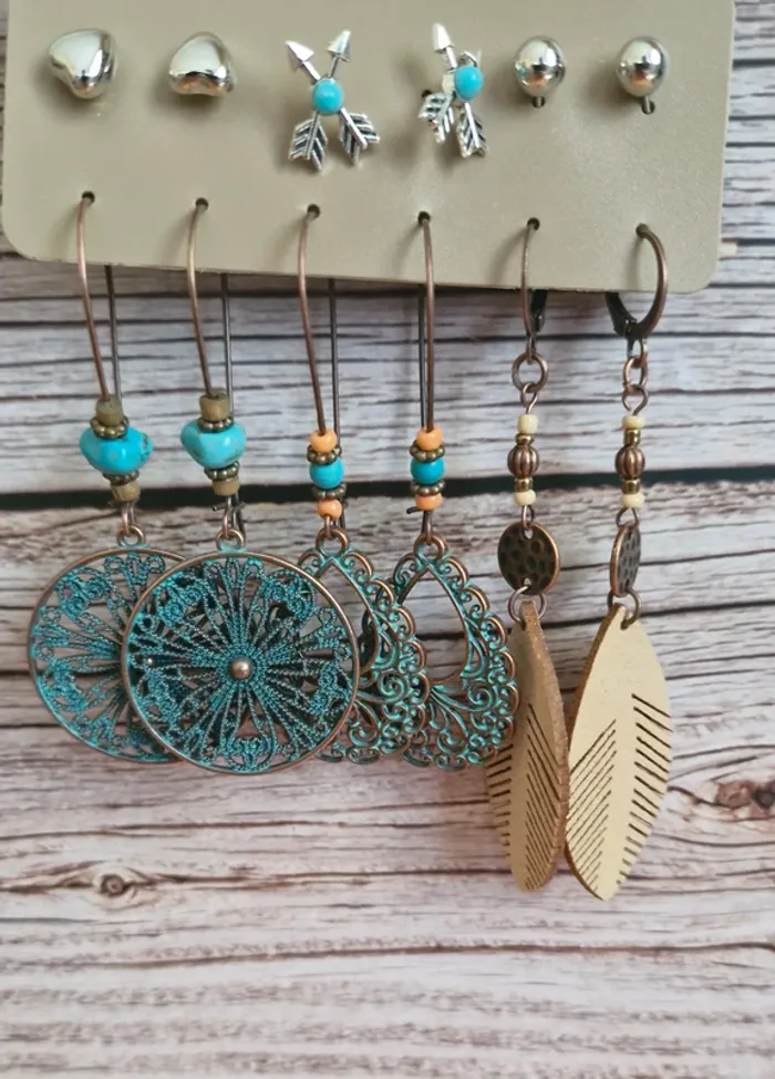 Lot boucles d'oreille