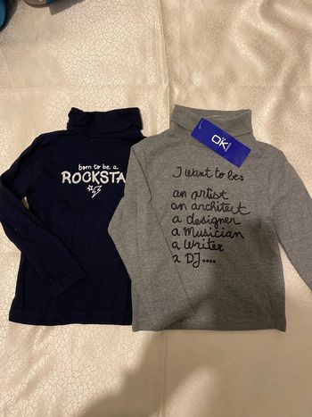 Col roulé lot de 2 taille 3 ans