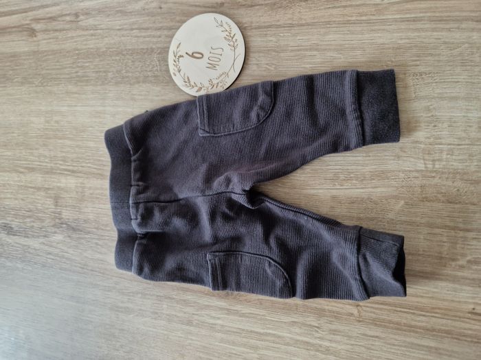 Pantalon / Sarouel Molletonné Gris Anthracite à Poches Plaquées Creeks - 6 mois - photo numéro 3