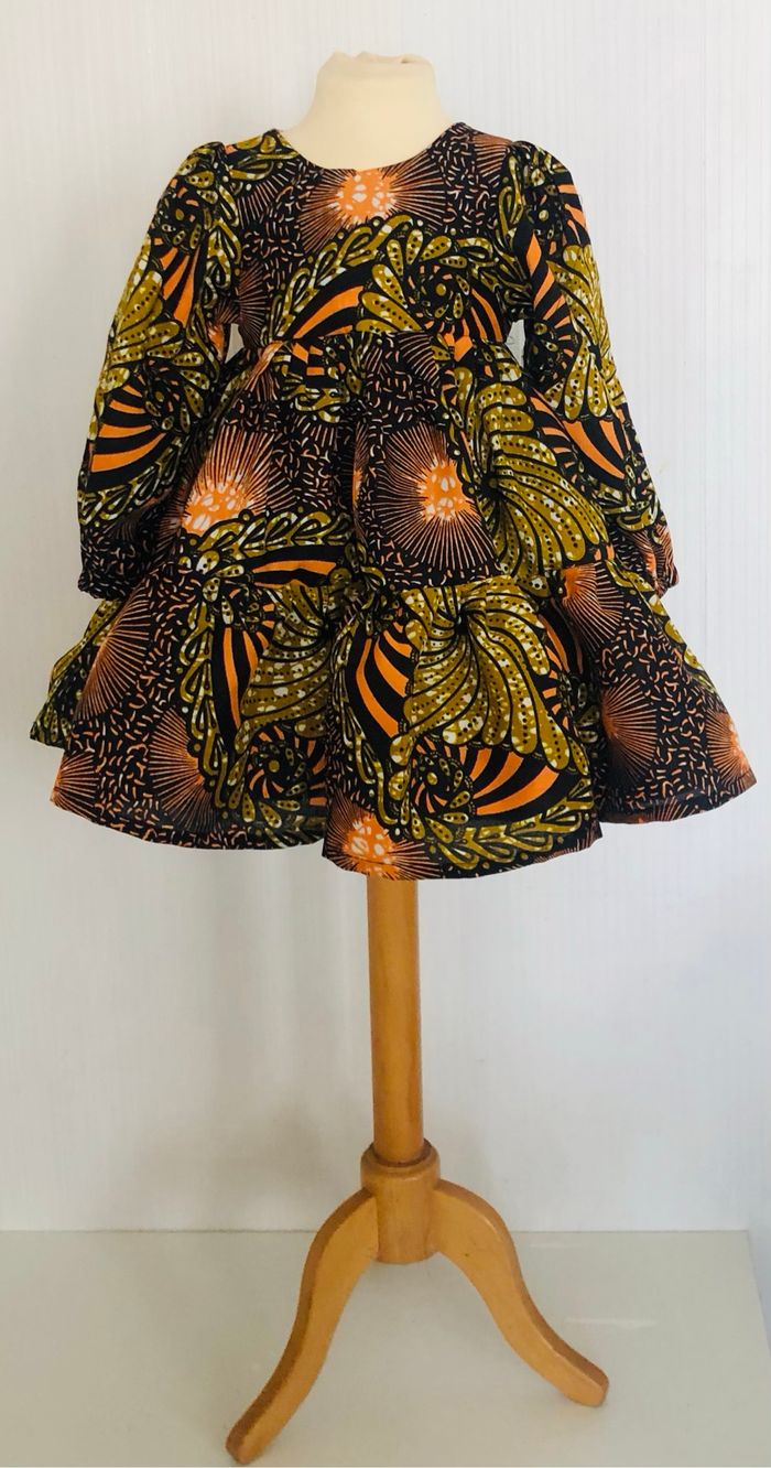 robe en tissu wax