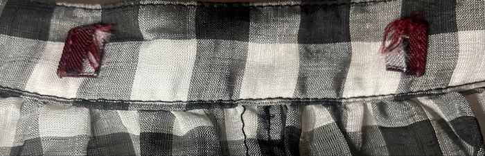 Chemise à carreaux noire et blanche manches longues - photo numéro 7
