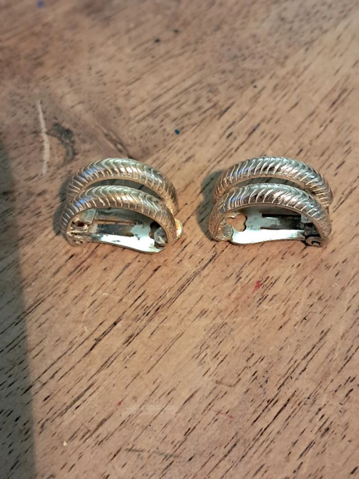 Boucles d'oreilles clip vintage - photo numéro 2