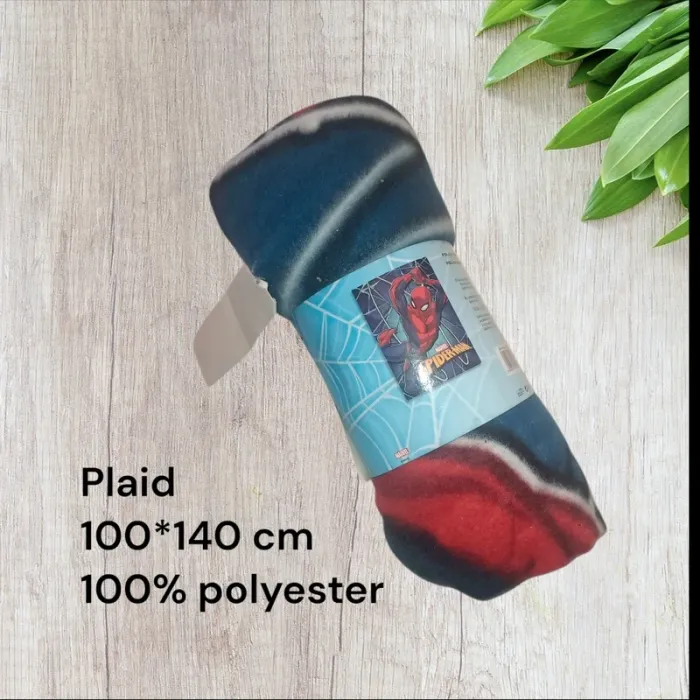 couverture plaid spiderman marvel