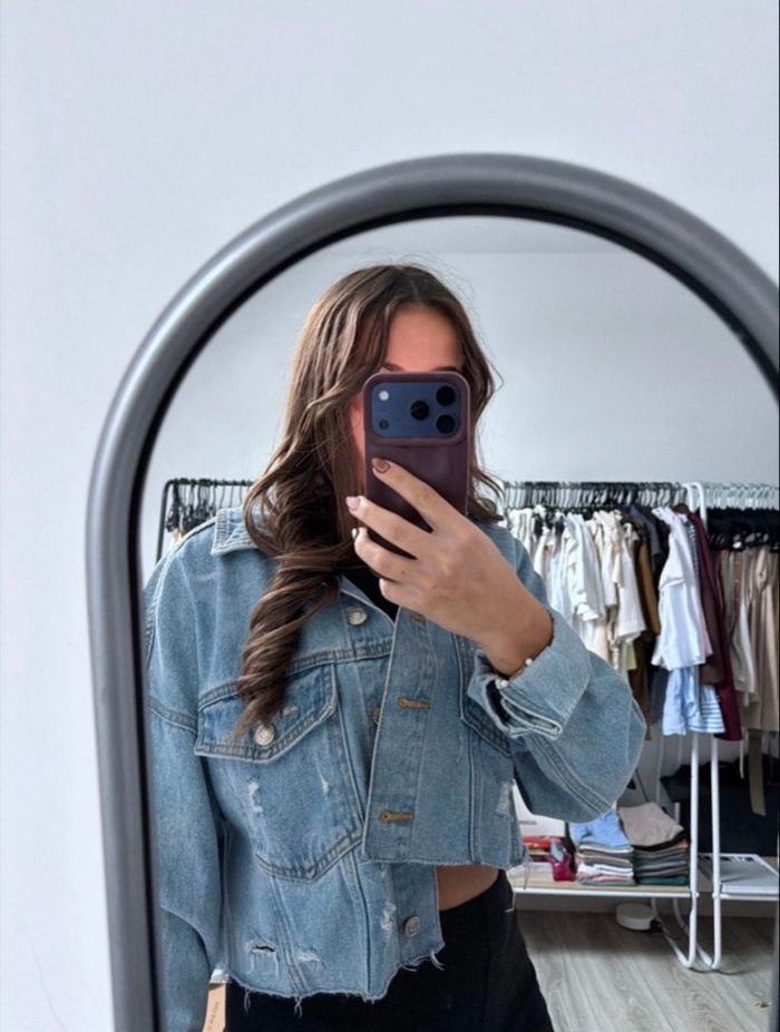 Veste en jean stradivarius - photo numéro 5