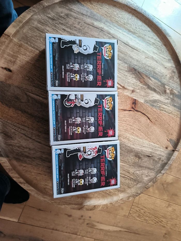 Lot de 3 pop art the clown terrifier - photo numéro 3