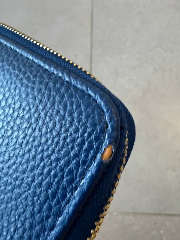 Portefeuille bleu Draeger - photo numéro 3