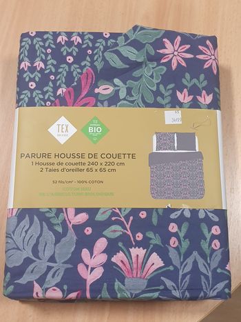 Parure Housse de couette 240X220cm Neuve