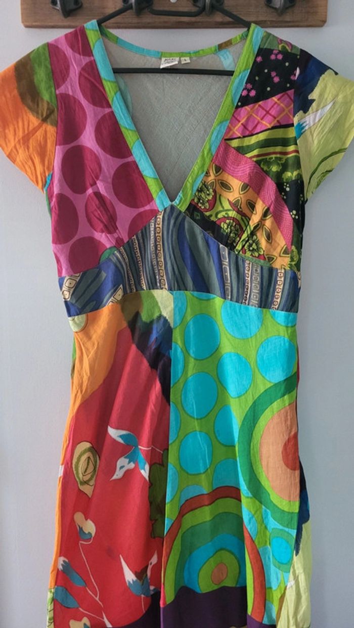Aller simplement Robe multicolore taille L 40
