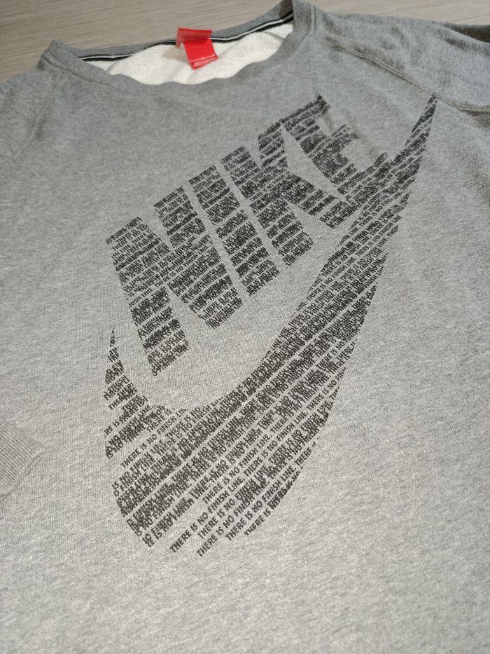 Pull vintage Nike gris Taille L - photo numéro 3