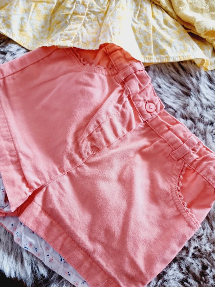 Ensemble gilet short 12 mois bébé fille - photo numéro 4