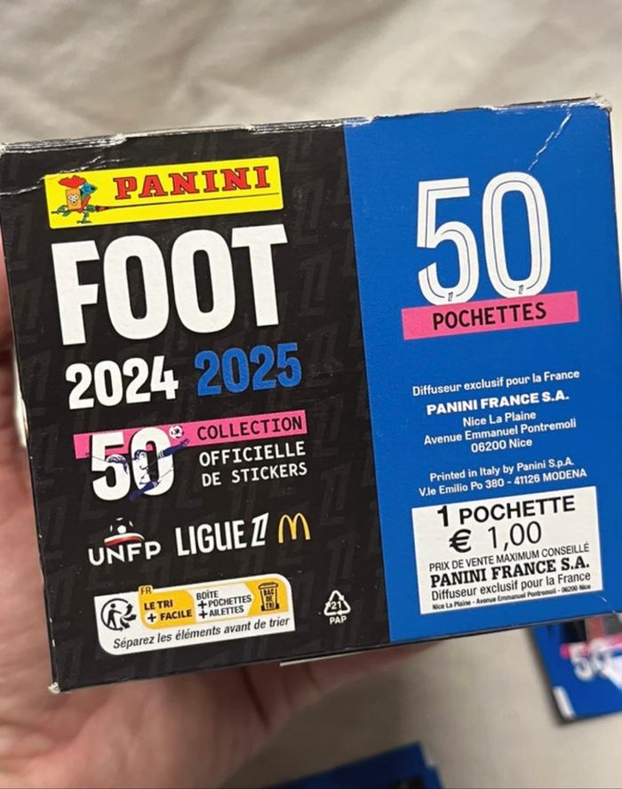 Ensemble Box + 3 sachets Panini stickers Foot 50 collection 2024/2025 - photo numéro 5