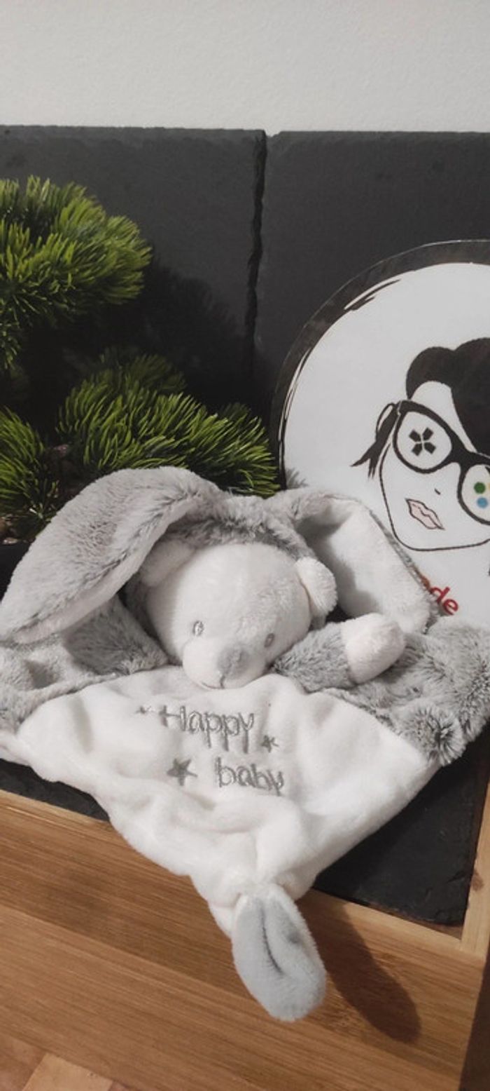 doudou ours déguisement costume lapin blanc gris happy baby orchestra premaman