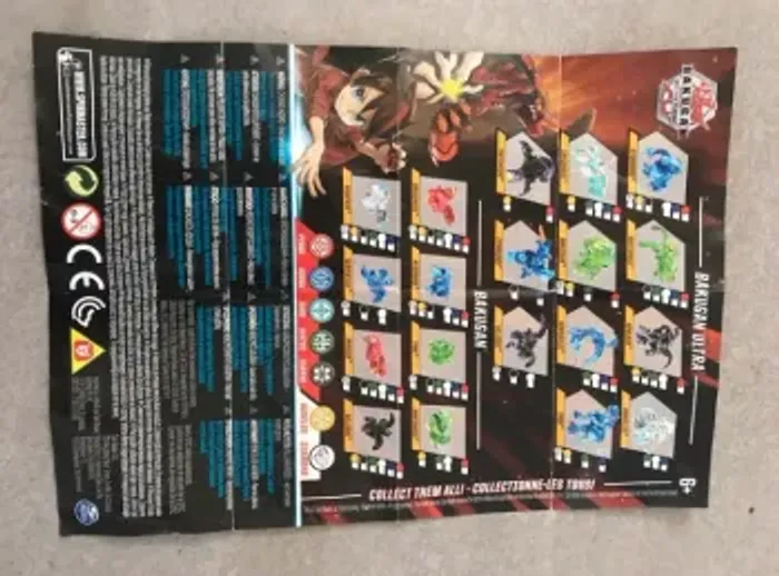 jouet bakugan darkus cyndeous noir et violet avec notice de remontage - photo numéro 2