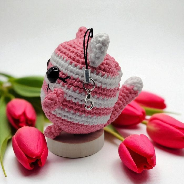 Amigurumi porte clé Chat - photo numéro 8