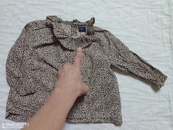 Kiabi haut blouse léopard 12 mois