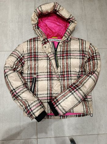 Doudoune Beaumont Amsterdam Femme T.36 Motif Carreaux – Très Bon État