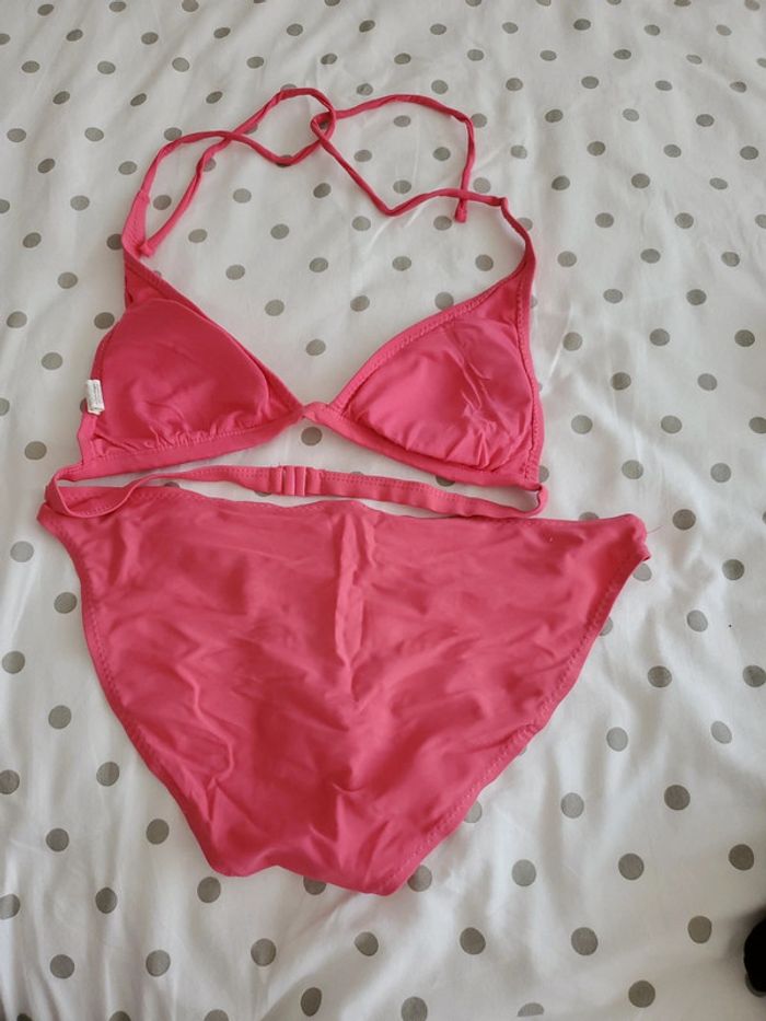Maillot de bain 2 pièces rose T38 Tex - photo numéro 3