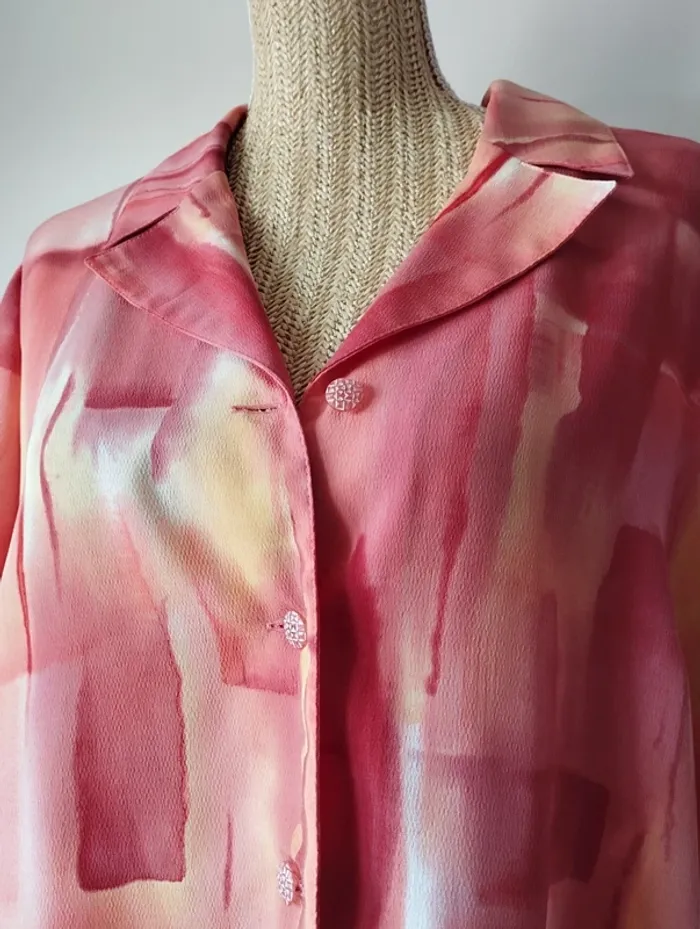 Chemise ou blouse manches courtes taille 42 Françoise de France - photo numéro 2