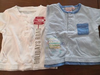 2 tee-shirt 3 mois