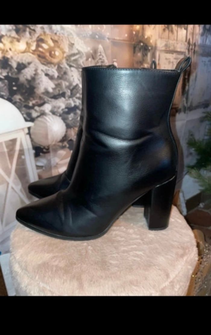 Bottines noires edji pointu - photo numéro 2