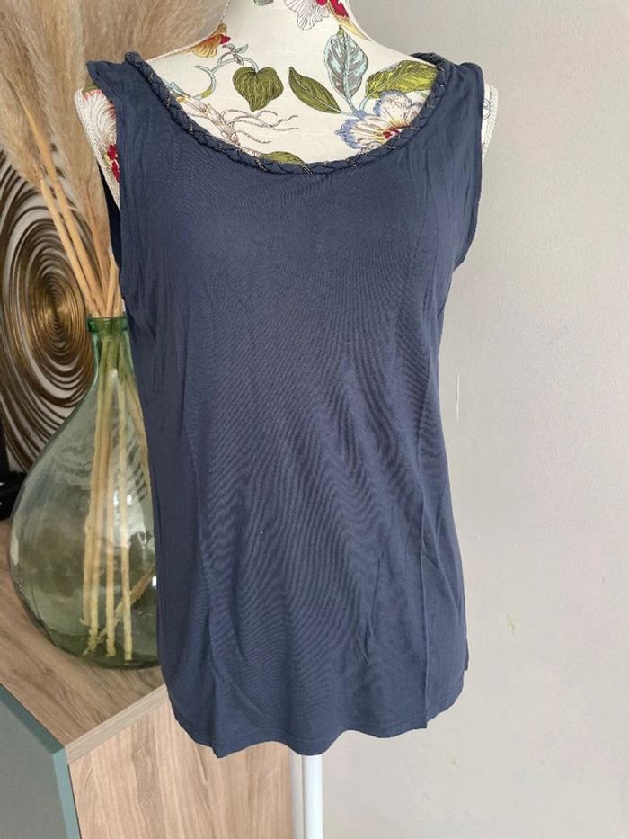 Débardeur bleu marine DDP taille L - photo numéro 3