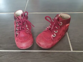 Bottines Kickers 21 rouge