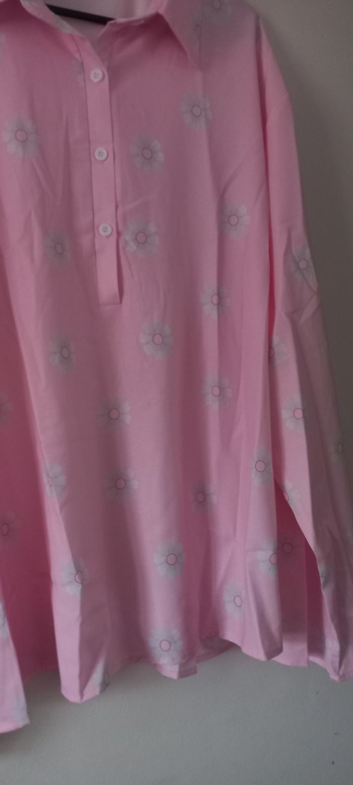 Blouse rose manches longues - photo numéro 5