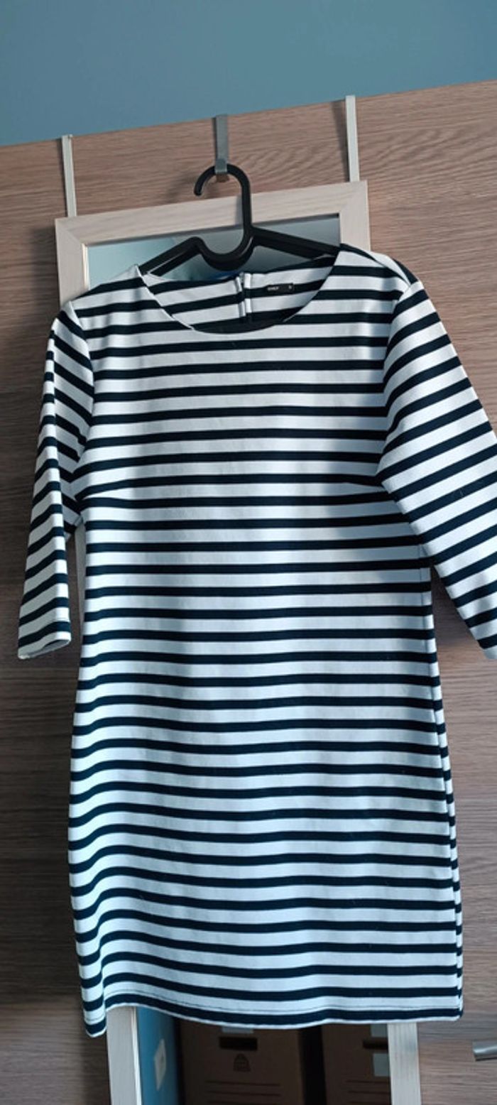 Robe rayée bleu/blanc Only taille S