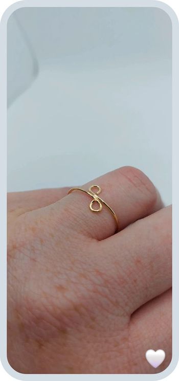 Magnifique bague dorée